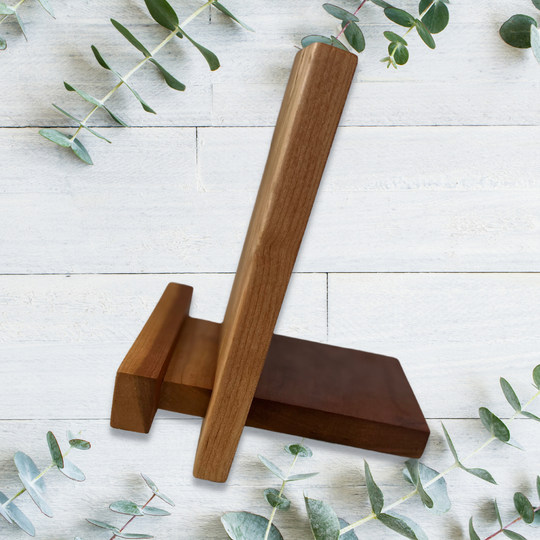 Organizing Recipe Books with a Wooden Stand