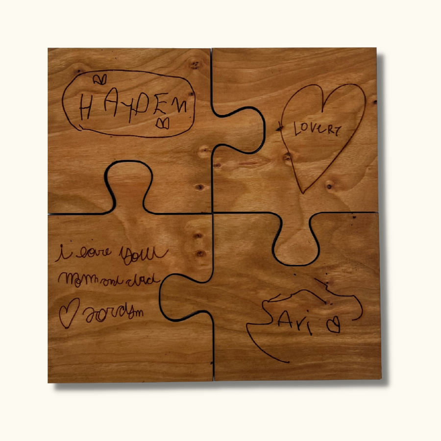 Handwritten Puzzle Coasters