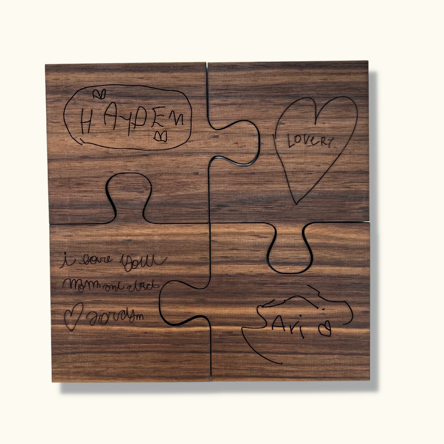 Handwritten Puzzle Coasters