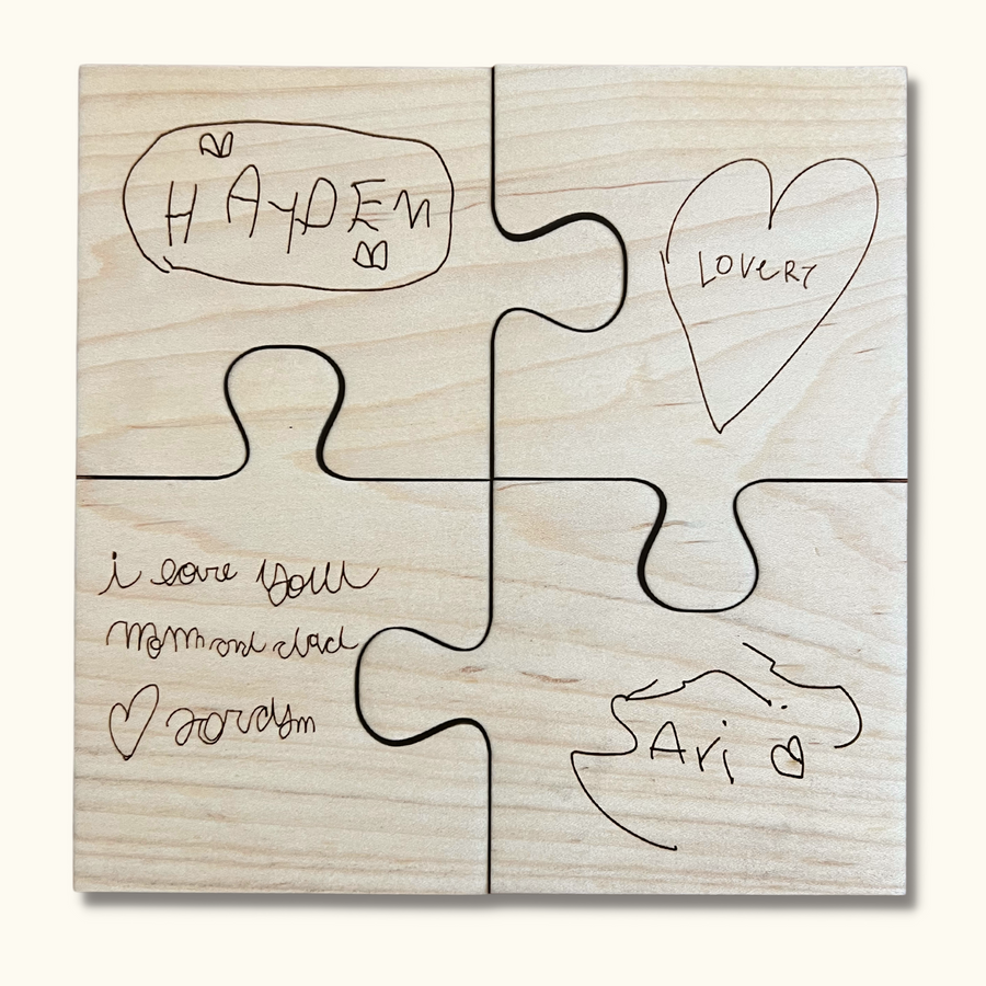 Handwritten Puzzle Coasters
