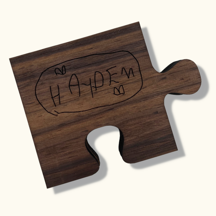 Handwritten Puzzle Coasters