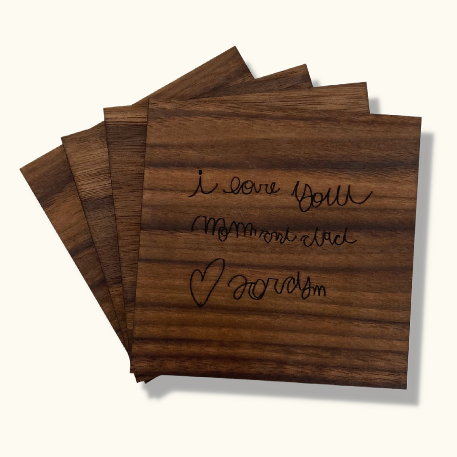 Handwritten Signature Coasters