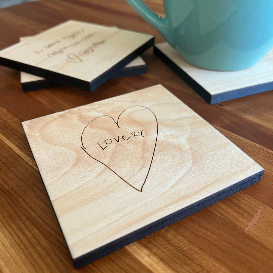 Handwritten Signature Coasters