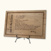 Recipe Board Display Stand