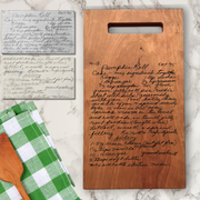 Handwritten Recipe Board with Handle