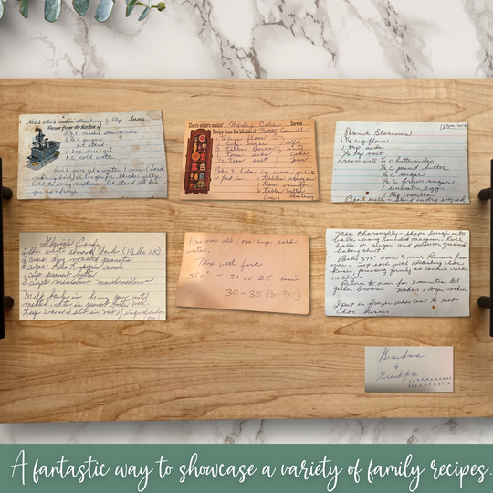 Handwritten Recipes Personalized  Serving Tray