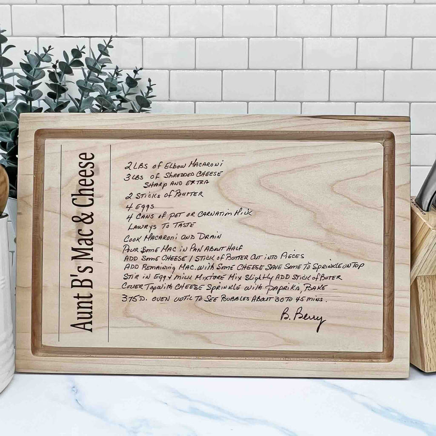 Handwritten Recipe Board