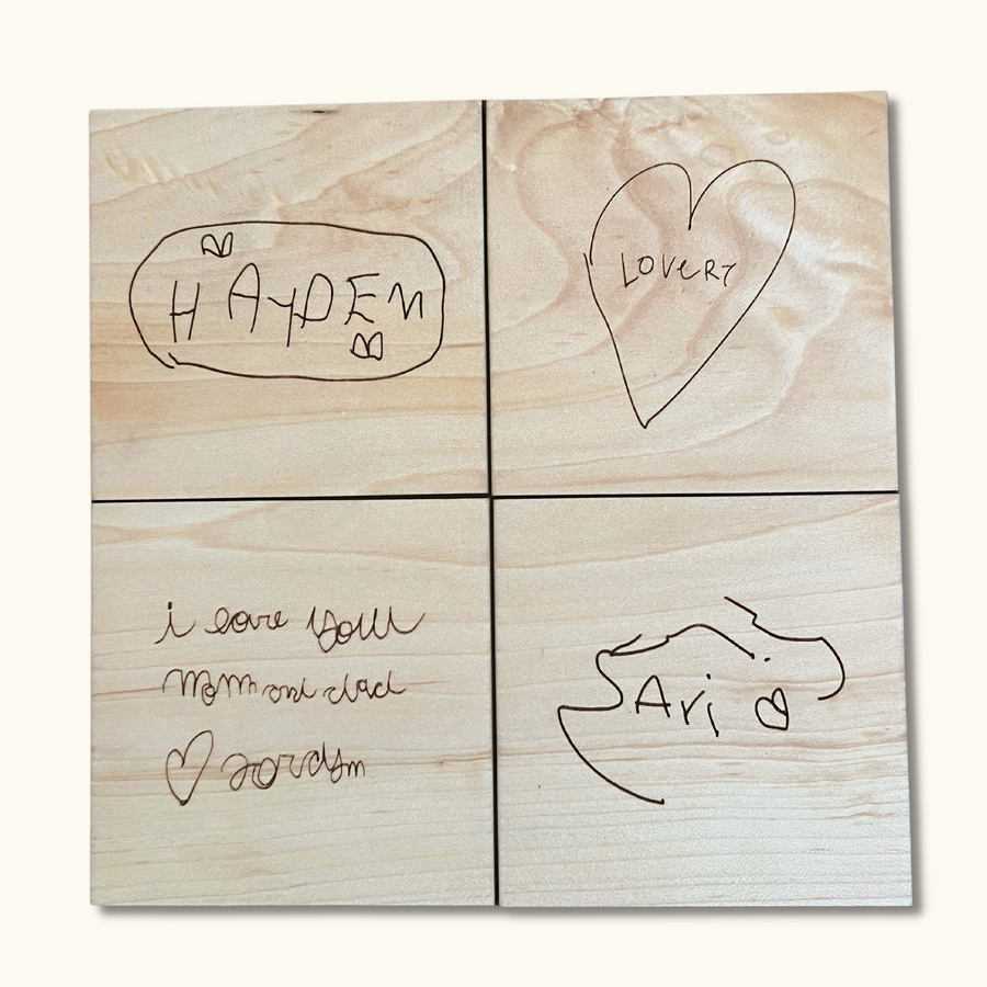 Handwritten Signature Coasters
