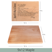 Handwritten Recipe Board- Double Sided
