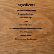 Typed Recipe Board Cutting Boards Battle Born Wood Shop 