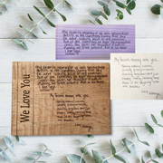 Handwritten Love Notes Board